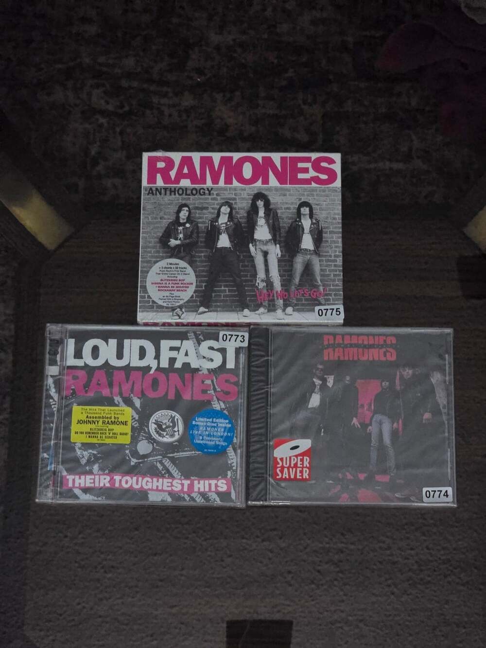 Ramones 3 CD Lot SEALED Anthology Hey Ho Let's Go Loud Fast Halfway to Sanity